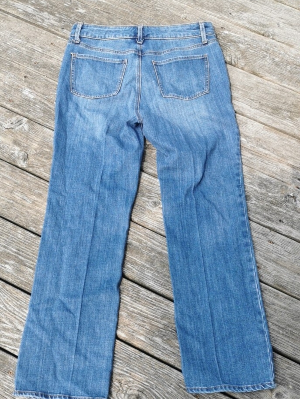 Talbots Women's Blue Barely Boot Medium Wash Straight-Leg Jeans. Size 8 - Picture 5 of 8